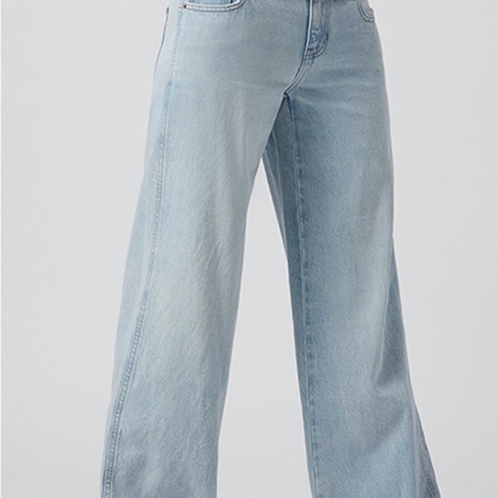 SZ 27 PacSun Casey Low Rise Baggy Jeans Light Indigo Wash